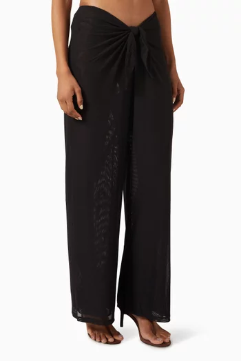 Tidal Wide-leg Pants in Mesh