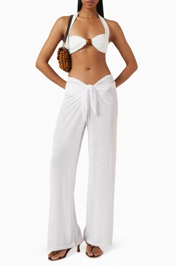 Tidal Wide-leg Pants in Mesh