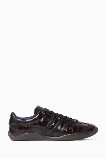 x Wales Bonner Sneakers in Croc-embossed Leather