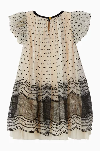 Ivy Polka Dot Dress in Lace