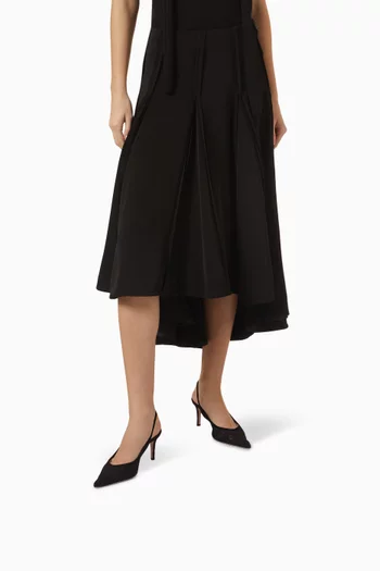 Slingback 70 Pumps in Lace & Leather