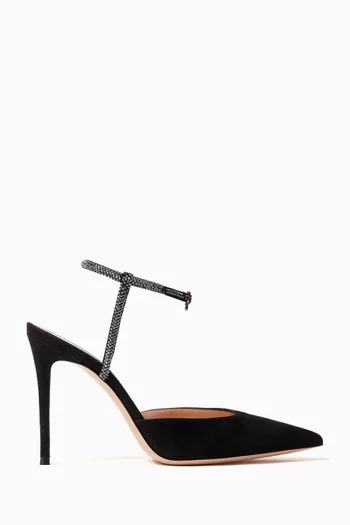 Pointed-toe 95 Pumps in Suede
