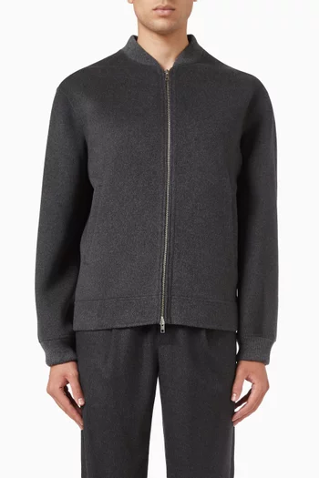 Bomber Jacket in Wool Blend