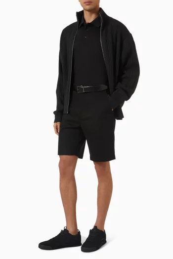 Logo-patch Polo Shirt in Cotton