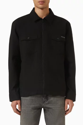 Overshirt in Wool Blend