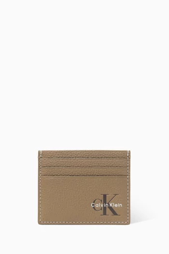 Monologo Card Holder in Leather