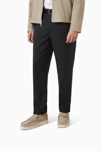 Hybrid Apron Toe Loafers in Suede