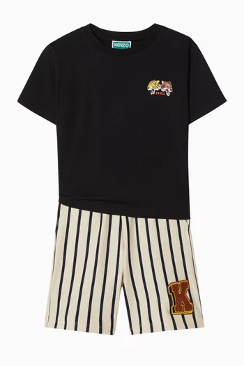 Embroidered Logo T-Shirt in Organic Cotton