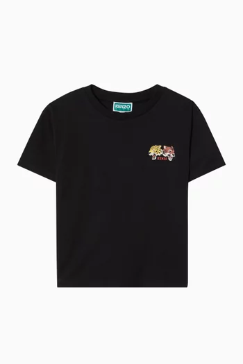 Embroidered Logo T-Shirt in Organic Cotton