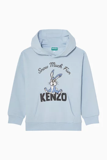 Bugs Bunny Logo Hoodie in Fleece