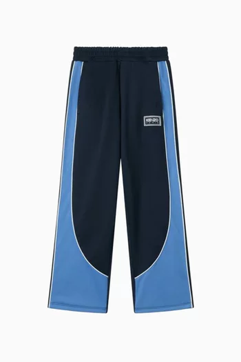 Colour-block Pants in Brushed Piqué