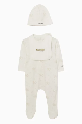 Animal Three-piece Gift Set in Cotton