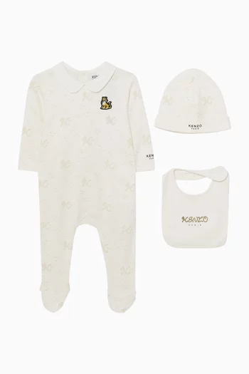 Animal Three-piece Gift Set in Cotton