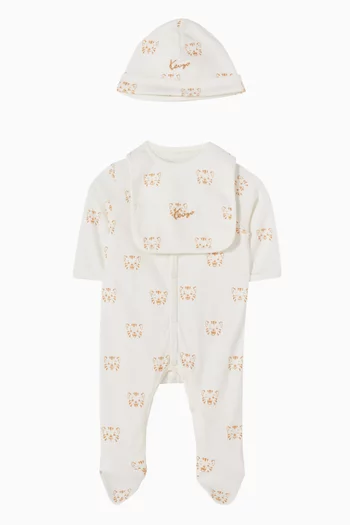 Three-piece Pyjama Gift Set in Cotton