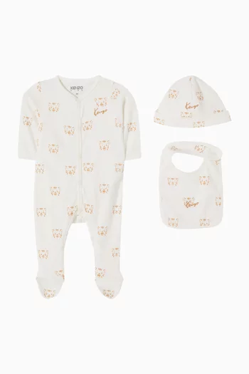 Three-piece Pyjama Gift Set in Cotton