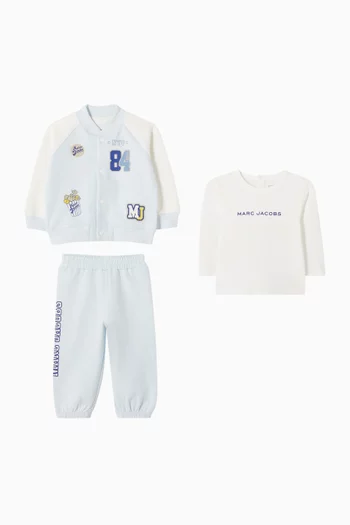 Three-piece Bomber Set in Jersey