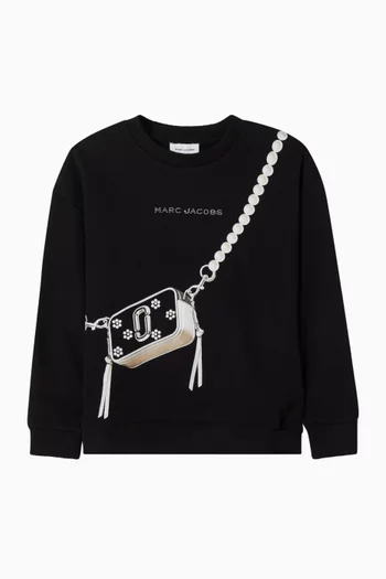 Trompe-l’œil Daisy Bag Sweatshirt
