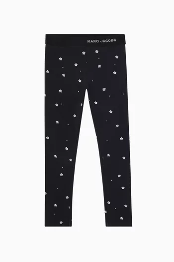 Floral Pearl Leggings in Jersey