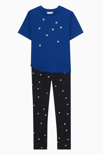 Crystal Daisy Logo T-shirt in Cotton-jersey