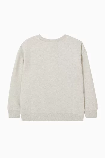 Bouclé Daisy Sweatshirt in Fleece