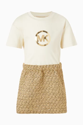 Logo-graphic Dress