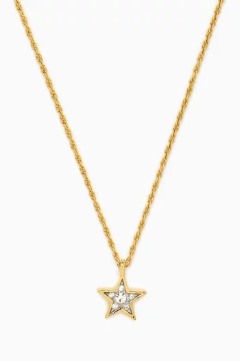 1970s Vintage Swarovski Crystal Star Necklace