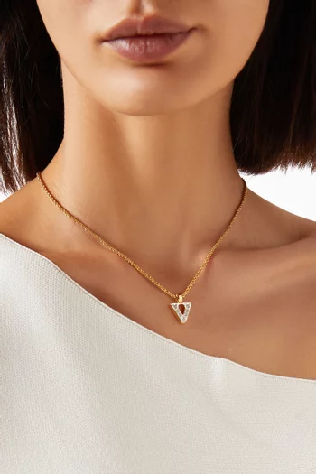 1990s Vintage V-logo Necklace