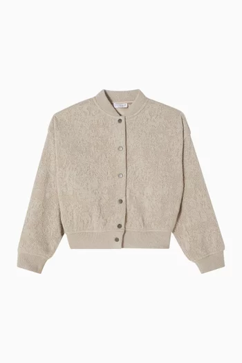 Bomber Jacket in Virgin Wool Blend