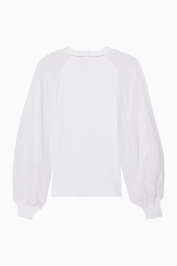 Crewneck T-shirt in Rib Jersey