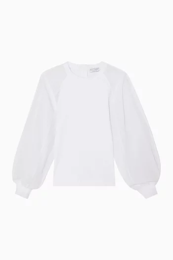 Crewneck T-shirt in Rib Jersey