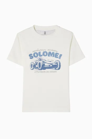 Printed T-shirt in Cotton Jersey