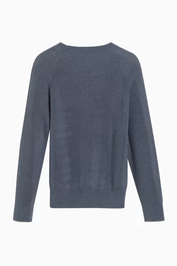 English Rib-knit Sweater in Cotton