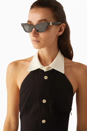 Triomphe Cat-eye Sunglasses in Acetate