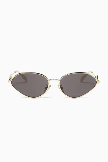 Wire 01 Sunglasses in Metal