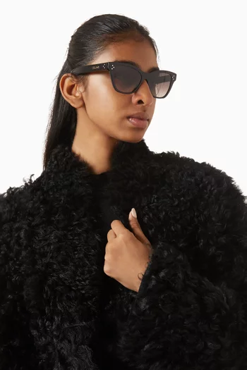 3 Dots Cat-eye Sunglasses in Acetate