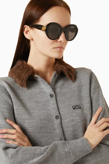 Coil Geometric Sunglasses in Acetate