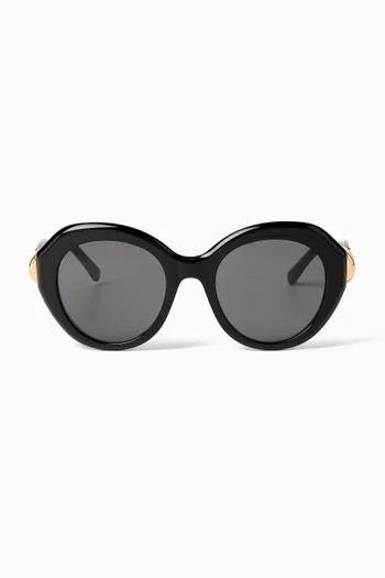 Coil Geometric Sunglasses in Acetate