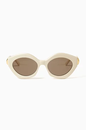 Coil Geometric Sunglasses in Acetate