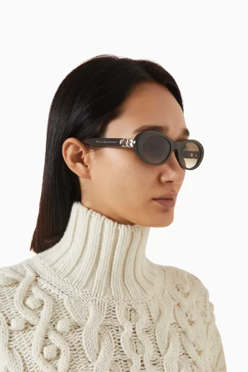 Falabella Oval Sunglasses in Acetate