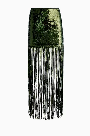 Kendra Sequin-embellished Maxi Skirt