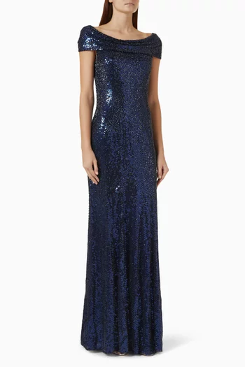 Echo Off-shoulder Gown