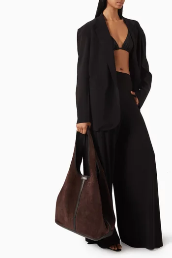 Douche Tote Bag in Suede