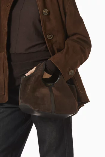 Mini Douche Tote Bag in Suede