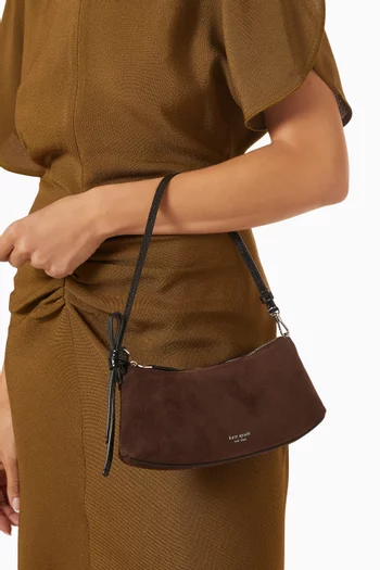 Loop Pochette Bag in Suede