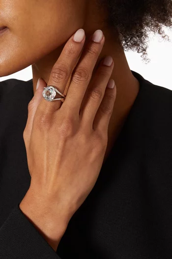 Rose-cut Signet Ring