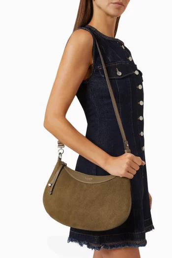 Liv Shoulder Bag in Suede