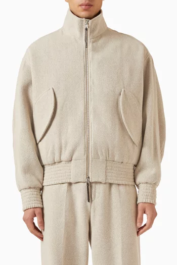Le Bomber Losange Jacket in Knit