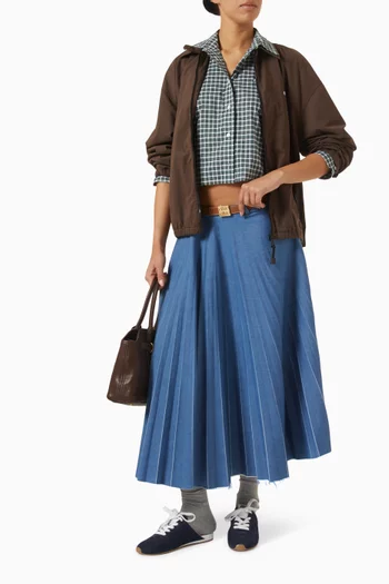 Blouson Jacket in Gabardine