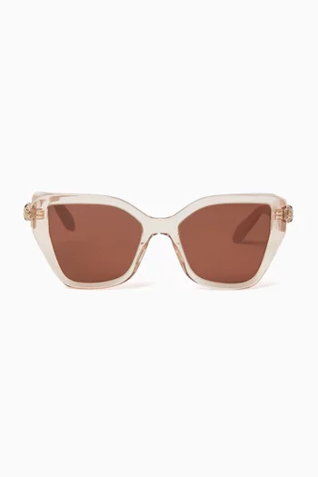 Serpenti Forever Butterfly Sunglasses in Acetate