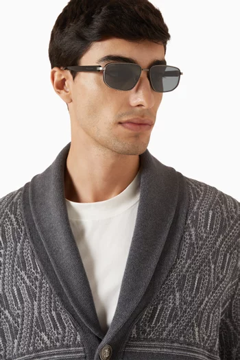 Octo Finissimo Sunglasses in Metal